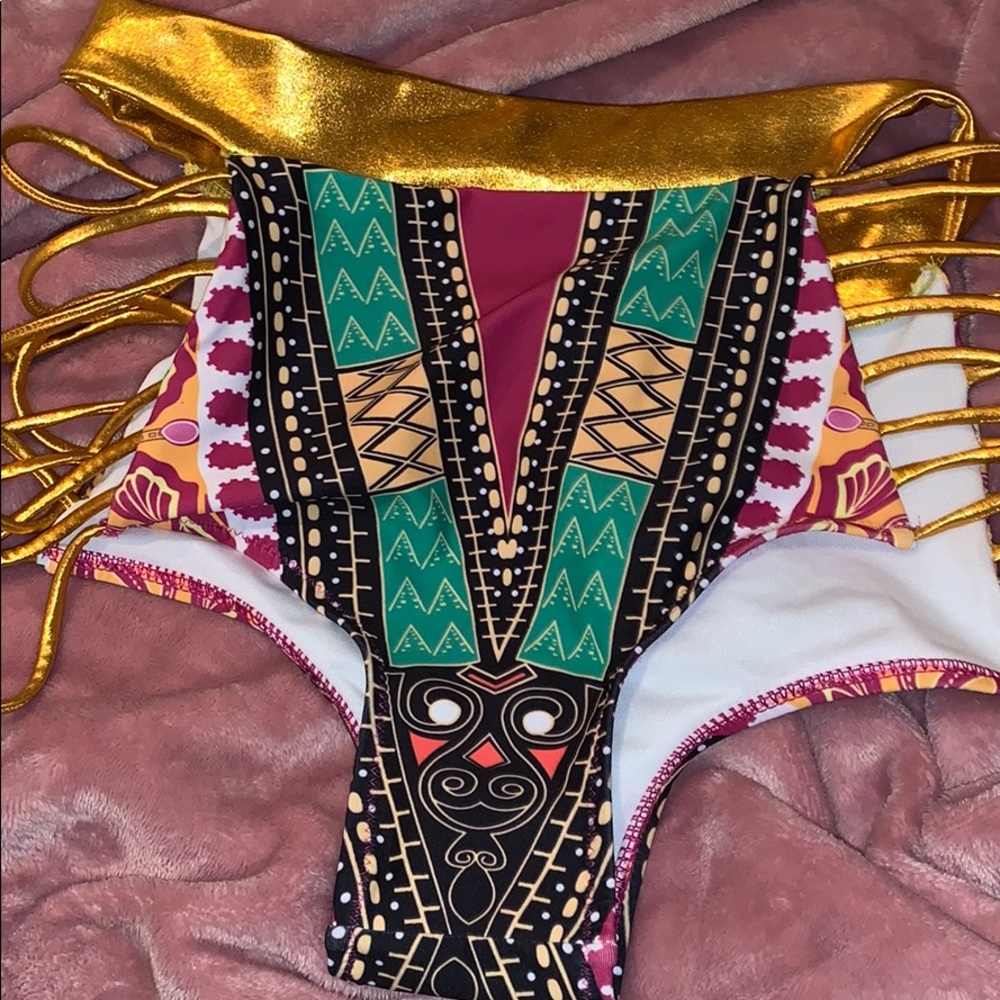 Aztec print bikini bottoms